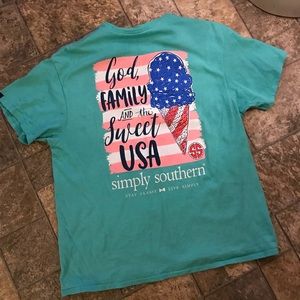 🇺🇸USA🍦 Simply Southern tee
